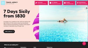 Travel Agency - mẫu website du lịch thu hút