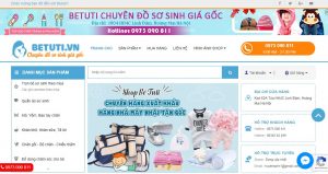 Bé tu ti - website bán hàng trẻ em
