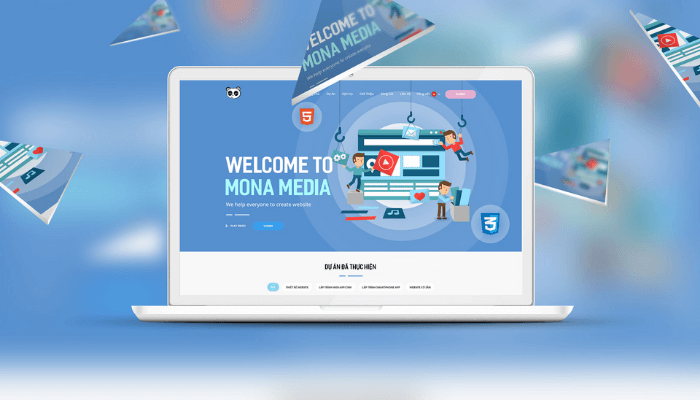 công ty thiết kế website nhập hàng Mona Media