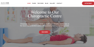 mẫu website active life