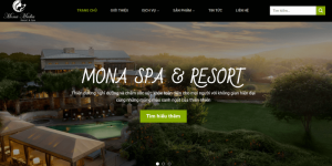 mẫu web spa monaspa