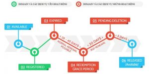 Chi tiết vòng đời của tên miền quốc tế