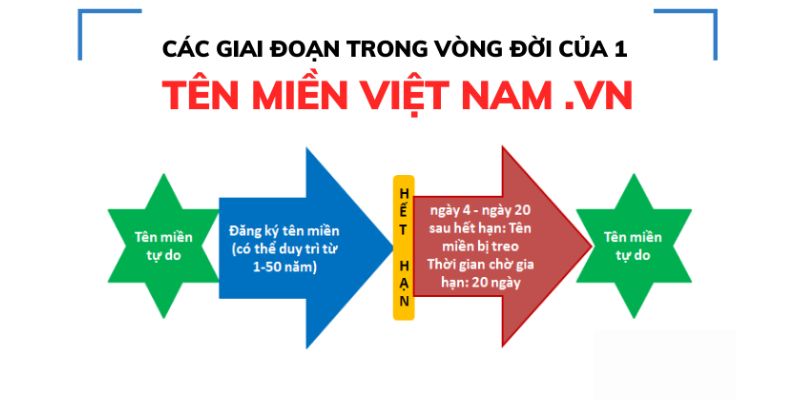 Chi tiết vòng đời tên miền Việt Nam